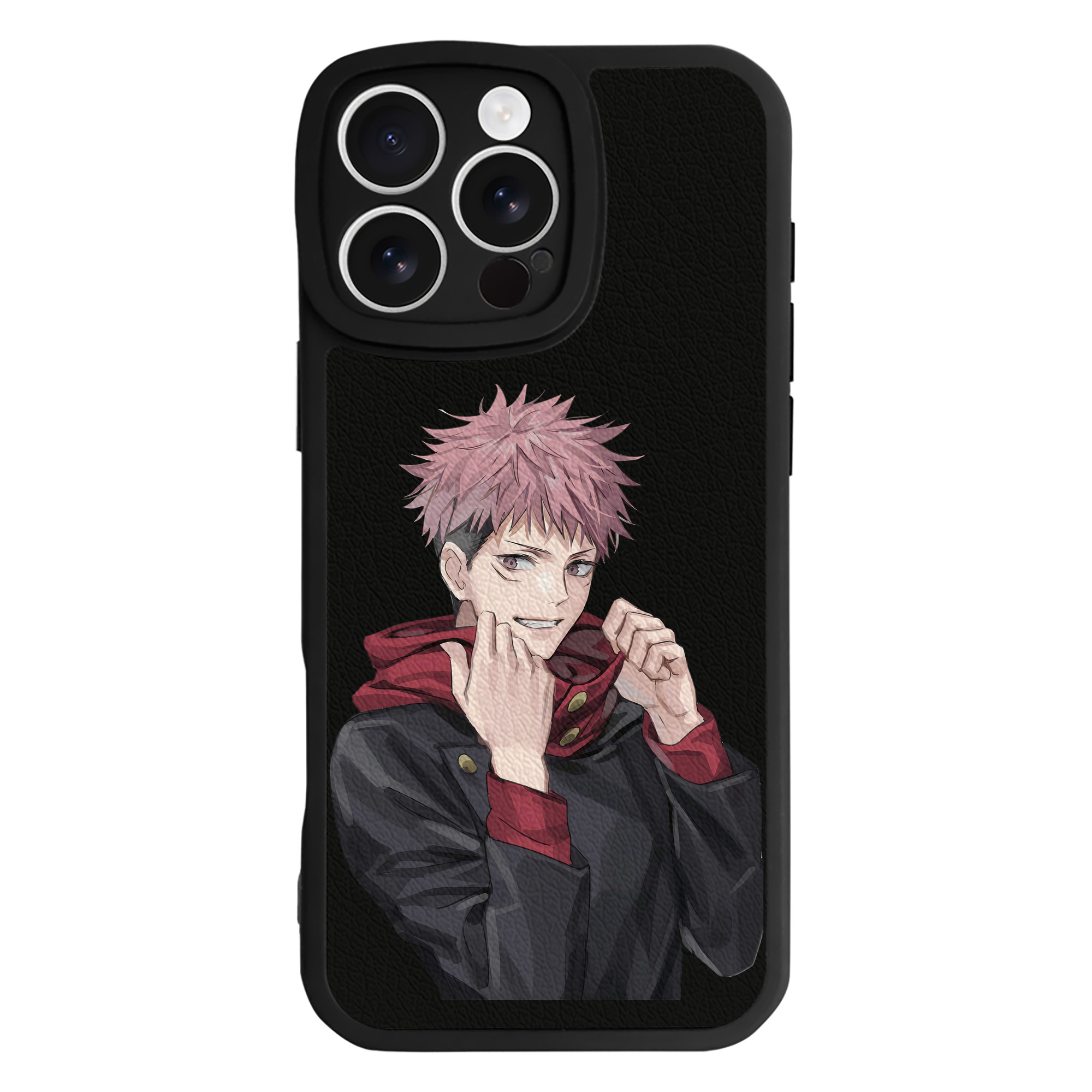 （画像用） 呪術廻戦 Jujutsu Kaisen 【iPhone 16シリーズ対応】シリコンスマホケース（レザー調） 材質：シリコン